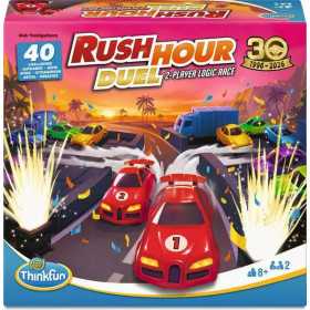 RUSH HOUR DUEL think fun UNO CONTRO UNO rompicapo GIOCO DI LOGICA CON 40 SFIDE età 8+