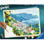 COSTIERA AMALFITANA quadro di paesaggio CREART kit artistico PREMIUM ravensburger