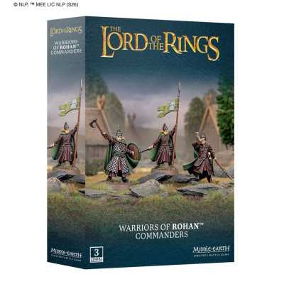 WARRIORS OF ROHAN COMMANDERS the lord of the rings MIDDLE EARTH strategy battle game IL SIGNORE DEGLI ANELLI età 12+