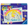 CREART kit artistico DELFINO FELICE ravensburger 10 COLORI con cornice QUADRO età 7+