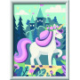 CREART kit artistico UNICORNO AURORA ravensburger 15 COLORI con cornice QUADRO età 7+