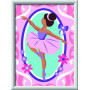 CREART kit artistico BALLERINA CLASSICA ravensburger 10 COLORI con cornice QUADRO età 9+