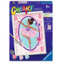 CREART kit artistico BALLERINA CLASSICA ravensburger 10 COLORI con cornice QUADRO età 9+