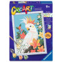 CREART kit artistico CACATUA ravensburger 15 COLORI con cornice QUADRO età 9+