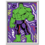 CREART kit artistico INCREDIBILE HULK ravensburger 9 COLORI con cornice QUADRO età 9+