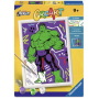 CREART kit artistico INCREDIBILE HULK ravensburger 9 COLORI con cornice QUADRO età 9+