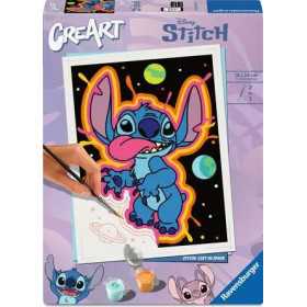 CREART kit artistico STITCH ravensburger PERSO NELLO SPAZIO con pennello e COLORI età 12+