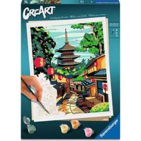 CREART kit artistico JAPAN ravensburger PREMIUM con pennello 2 IN 1 età 12+
