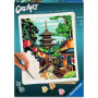 CREART kit artistico JAPAN ravensburger PREMIUM con pennello 2 IN 1 età 12+