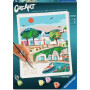 CREART kit artistico GREEK ISLAND ravensburger PREMIUM con pennello 2 IN 1 età 12+
