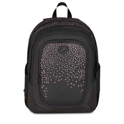 ZAINO TECH seven GLITZYCUTE con strass NERO E ROSA backpack SCUOLA E TEMPO LIBERO