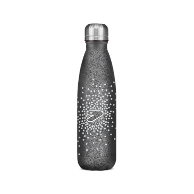 BORRACCIA in acciaio inox DIAMONDS seven NERO bottle CALDO E FREDDO