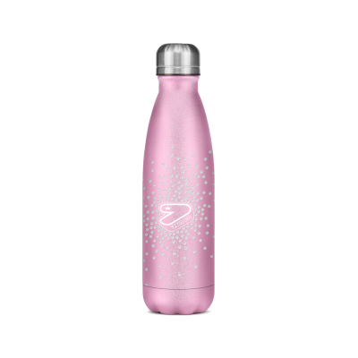 BORRACCIA in acciaio inox DIAMONDS seven ROSA bottle CALDO E FREDDO