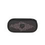 ASTUCCIO OVAL portapenne ovale GLITYCUTE organizzato NERO E ROSA seven STRASS