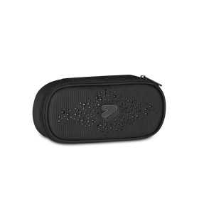 ASTUCCIO OVAL portapenne ovale GLITYCUTE organizzato NERO seven STRASS