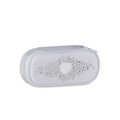 ASTUCCIO OVAL portapenne ovale GLITYCUTE organizzato BIANCO seven STRASS