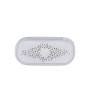 ASTUCCIO OVAL portapenne ovale GLITYCUTE organizzato BIANCO seven STRASS