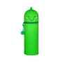 KAWAII 2 in 1 ASTUCCIO in silicone DINO legami TOMBOLINO portapenne con zip VERDE dinosauro