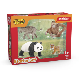 STARTER SET ASIA miniatura in resina WILD LIFE schleich 42736 età 4+