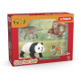 STARTER SET ASIA miniatura in resina WILD LIFE schleich 42736 età 4+