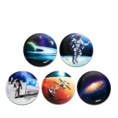 KLETTIES per il tuo zaino UNIVERSE ergobag SPAZIO patelle intercambiabili SET DI 5 PEZZI