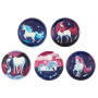 KLETTIES per il tuo zaino UNICORNS ergobag UNICORNI patelle intercambiabili SET DI 5 PEZZI