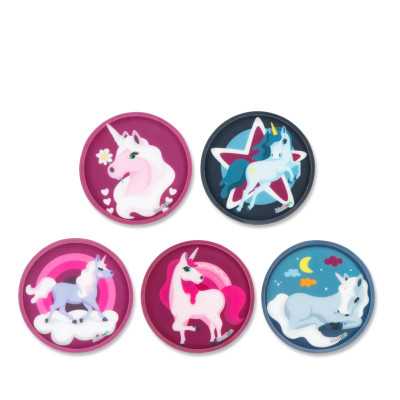 KLETTIES per il tuo zaino UNICORNS 2021 ergobag UNICORNI patelle intercambiabili SET DI 5 PEZZI