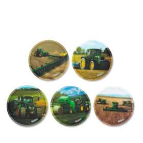 KLETTIES per il tuo zaino TRATTORI ergobag FARM MACHINES patelle intercambiabili SET DI 5 PEZZI