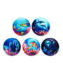 KLETTIES per il tuo zaino FANTASTIC UNDERWORLDS ergobag MONDO SOTT'ACQUA patelle intercambiabili SET DI 5 PEZZI