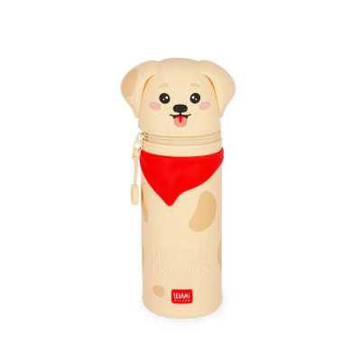KAWAII 2 in 1 ASTUCCIO in silicone GOLDEN legami TOMBOLINO portapenne con zip CANE