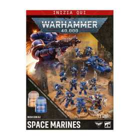 INIZIA CON GLI SPACE MARINES set introduttivo WARHAMMER 40K games workshop IN ITALIANO età 12+
