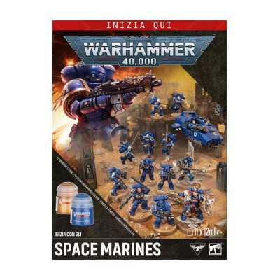 INIZIA CON GLI SPACE MARINES set introduttivo WARHAMMER 40K games workshop IN ITALIANO età 12+