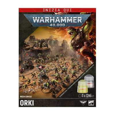 INIZIA CON GLI ORKI set introduttivo WARHAMMER 40K games workshop IN ITALIANO età 12+