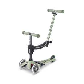 MINI2GROW DELUXE monopattino LED multifunzione MICRO scooter VERDE SALVIA età 1+
