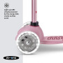 MINI2GROW DELUXE monopattino LED multifunzione MICRO scooter ROSA età 1+