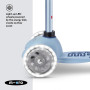 MINI2GROW DELUXE monopattino LED multifunzione MICRO scooter AZZURRO età 1+