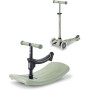 MINI MICRO DELUXE scooter LED multifunzione DONDOLO E MONOPATTINO micro mobility VERDE SALVIA età 1+