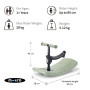 MINI MICRO DELUXE scooter LED multifunzione DONDOLO E MONOPATTINO micro mobility VERDE SALVIA età 1+