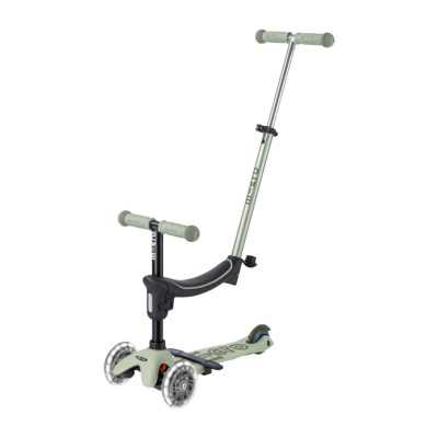 MINI MICRO DELUXE scooter LED multifunzione DONDOLO E MONOPATTINO micro mobility VERDE SALVIA età 1+