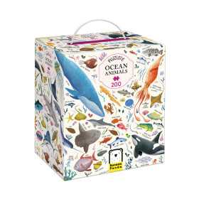 PUZZLE puzzlove ANIMALI DELL'OCEANO oceans animal BANANA PANDA in cartone 200 PEZZI età 7+