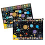 SUUUPER SIZE PUZZLE extra large SOLAR SYSTEM sistema solare BANANA PANDA in cartone 300 PEZZI età 7+