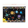 SUUUPER SIZE PUZZLE extra large SOLAR SYSTEM sistema solare BANANA PANDA in cartone 300 PEZZI età 7+