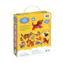 PUZZLE cani I LOVE DOGS con 10 soggetti BANANA PANDA in cartone 40 PEZZI età 3+