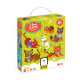 PUZZLE gatti I LOVE CATS con 10 soggetti BANANA PANDA in cartone 40 PEZZI età 3+