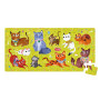 PUZZLE gatti I LOVE CATS con 10 soggetti BANANA PANDA in cartone 40 PEZZI età 3+