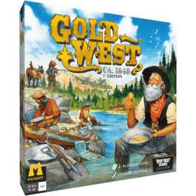 GOLD WEST ca 1849 2ND EDITION gioco da tavolo IN INGLESE trick or treats CORSA ALL'ORO età 13+