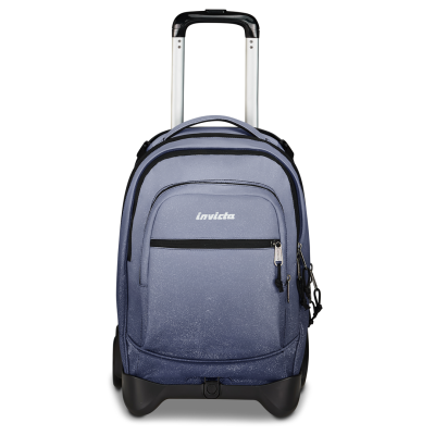 TROLLEY PLUG GRS invicta FANTASY seven SHINE da 34 litri JET BLACK zaino scuola