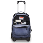 TROLLEY PLUG GRS invicta FANTASY seven SHINE da 34 litri JET BLACK zaino scuola