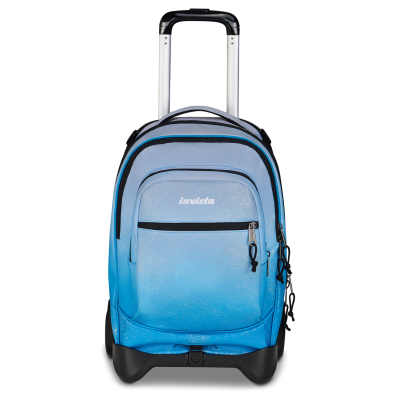 TROLLEY PLUG GRS invicta FANTASY SHINE seven AZZURRO da 34 litri METHYL BLUE zaino scuola