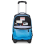 TROLLEY PLUG GRS invicta FANTASY SHINE seven AZZURRO da 34 litri METHYL BLUE zaino scuola